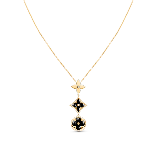 [Mystic Crown]STAR AND SUN ONYX PINK GOLD NECKLACE