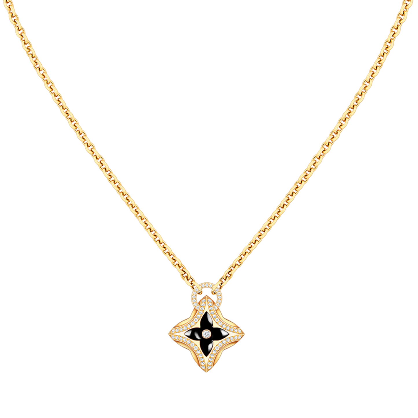 [Mystic Crown]STAR PEDANT PINK GOLD DIAMOND NECKLACE