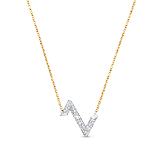 [Mystic Crown]VOLT SILVER DIAMOND PEDANT NECKLACE