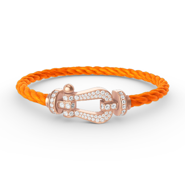 [Mystic Crown]FORCE LARGE HORSESHOE FULL DIAMOND BRACELET ROSE GOLD