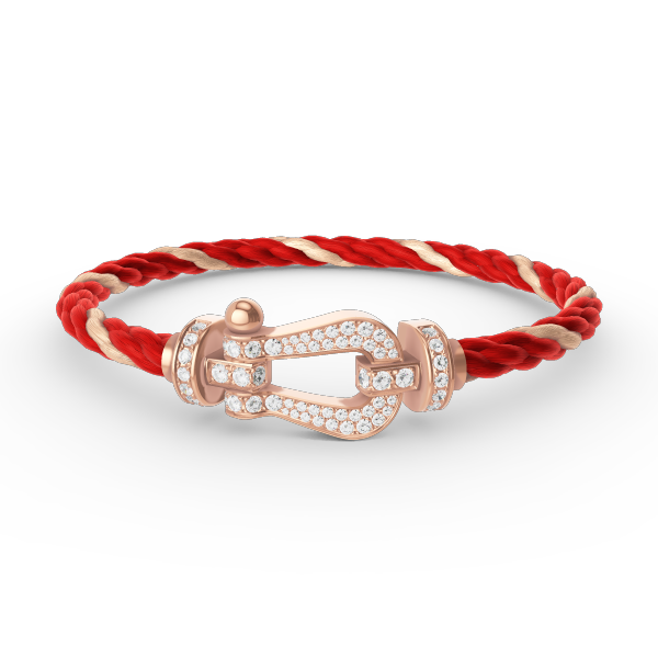 [Mystic Crown]FORCE LARGE HORSESHOE FULL DIAMOND BRACELET ROSE GOLD