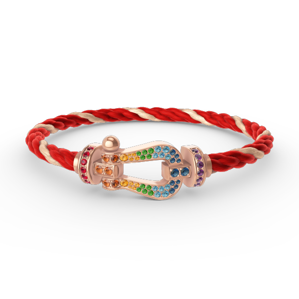 [Mystic Crown]FORCE LARGE HORSESHOE  COLORED DIAMOND BRACELET ROSE GOLD