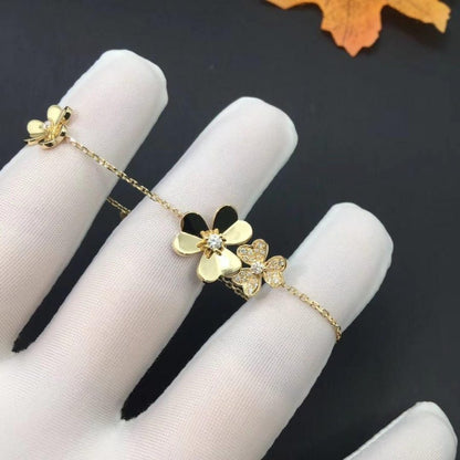 [Mystic Crown]FRIVOLE GOLD 5 FLOWERS BRACELET
