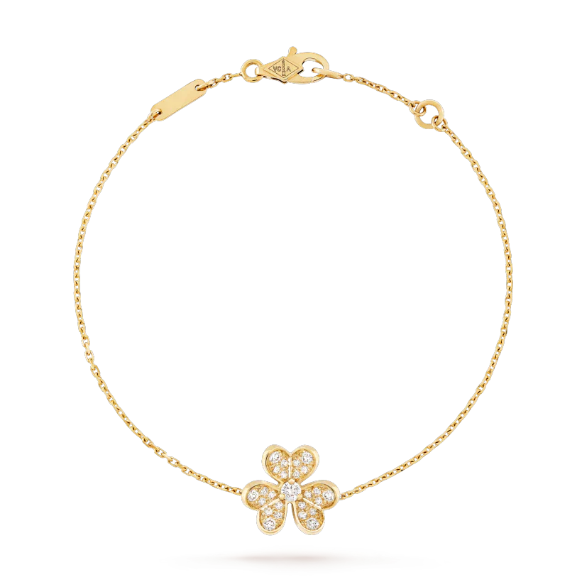[Mystic Crown]FRIVOLE GOLD FLOWER DIAMOND BRACELET