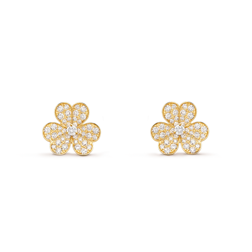 [Mystic Crown]FRIVOLE GOLD FLOWER DIAMOND EARRINGS
