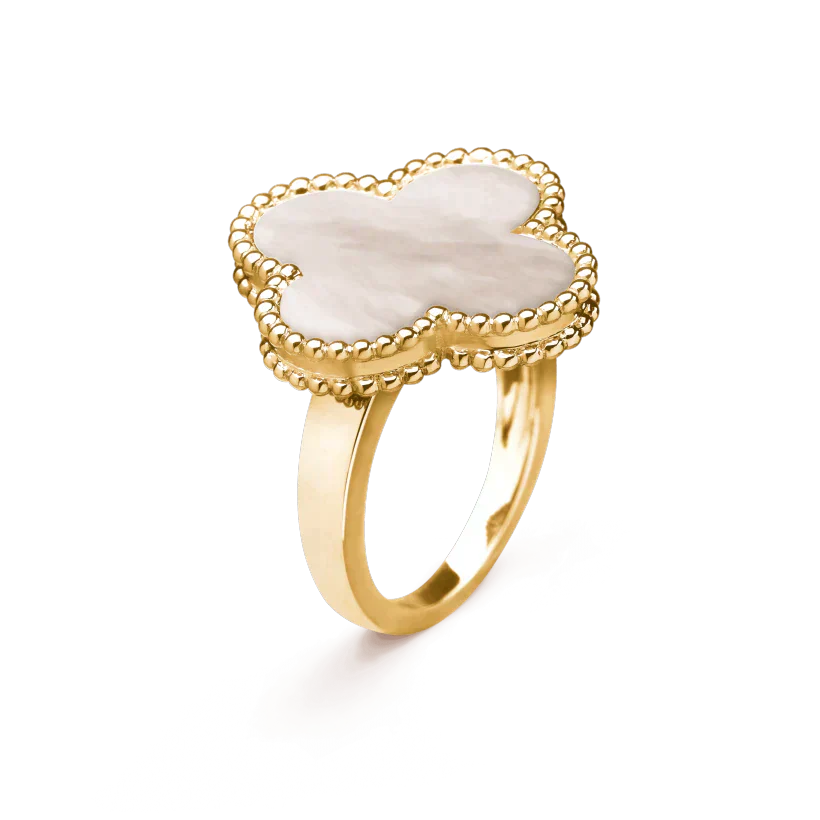 [Mystic Crown]CLOVER WHITE MOP RING