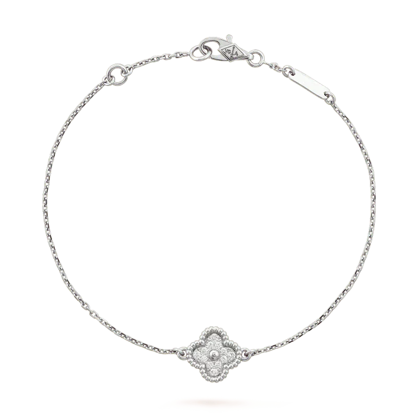 [Mystic Crown]CLOVER  SINGLE FLOWER BRACELET SILVER
