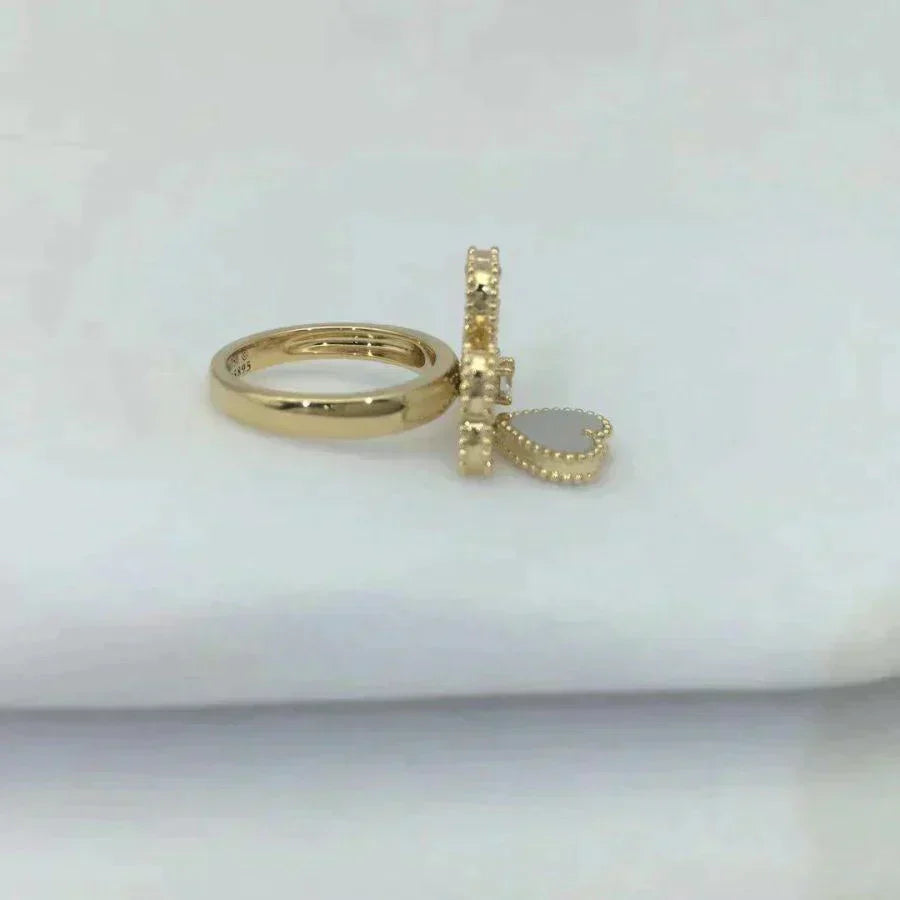 [Mystic Crown]SWEET CLOVER WHITE MOP RING
