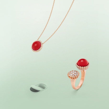 [Mystic Crown]PERLEE COULEURS DIAMOND ROSE GOLD BETWEEN THE FINGER RING