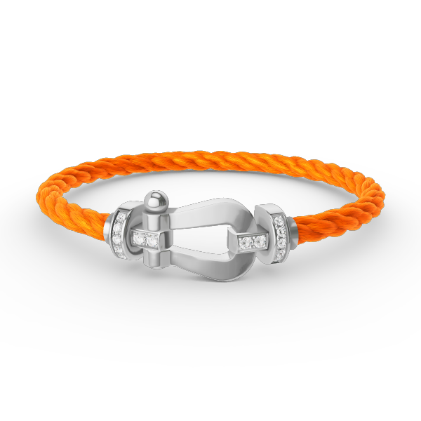 [Mystic Crown]FORCE LARGE HORSESHOE HALF DIAMOND BRACELET SILVER