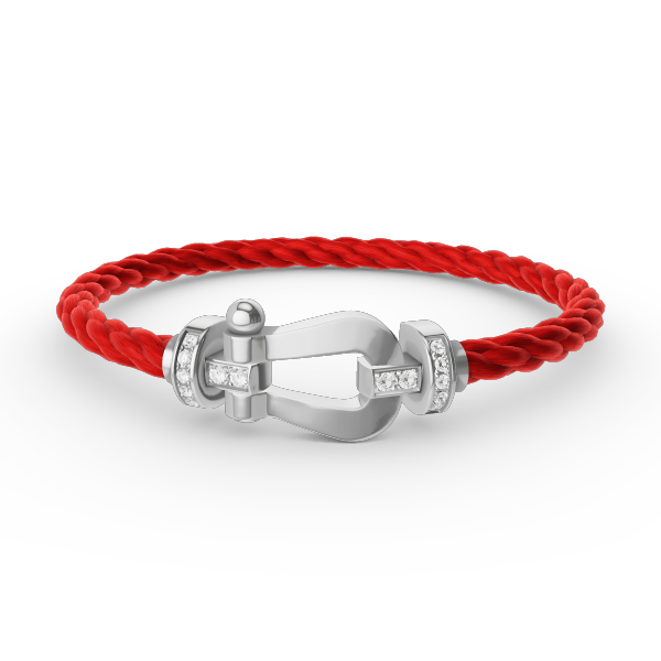[Mystic Crown]FORCE LARGE HORSESHOE HALF DIAMOND BRACELET SILVER