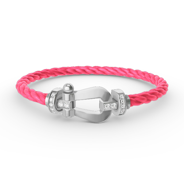 [Mystic Crown]FORCE LARGE HORSESHOE HALF DIAMOND BRACELET SILVER