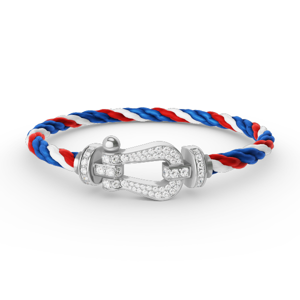 [Mystic Crown]FORCE LARGE HORSESHOE FULL DIAMOND BRACELET SILVER