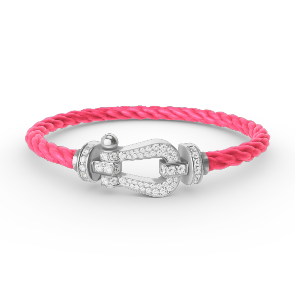 [Mystic Crown]FORCE LARGE HORSESHOE FULL DIAMOND BRACELET SILVER