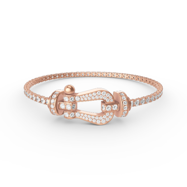 [Mystic Crown]FORCE  LARGE HORSESHOE FULL DIAMOND TENNIS BRACELET