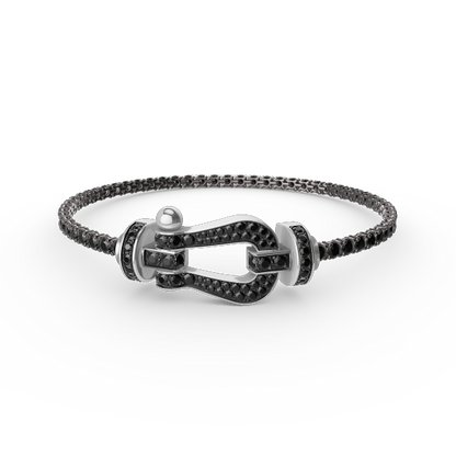 [Mystic Crown]FORCE  LARGE HORSESHOE FULL DIAMOND TENNIS BRACELET